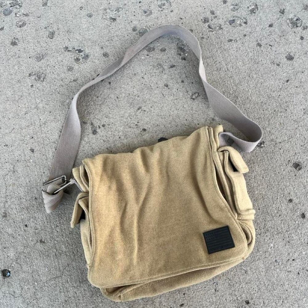 Vintage 90s Polo Sport Suede Messenger Bag